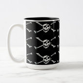 Piratenflagge Pirate Skull Muster Tasse (Links)