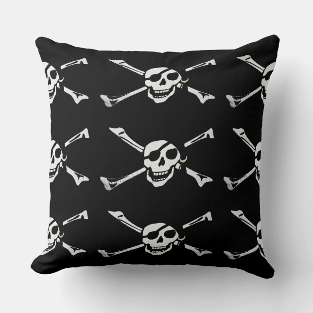 Piratenflagge Pirate Skull Pattern Kissen (Vorderseite)