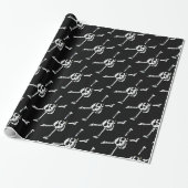 Piratenflagge Pirate Skull Wrapping Paper Geschenkpapier (Ungerollt)