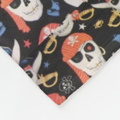 Piratenflagge Pirate Skulls Fleecedecke (Ecke)
