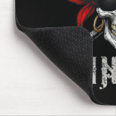 Piratenflagge Pirate und Schädelknochen Mousepad (Ecke)