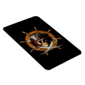 Piratenflagge Pirate Wheel Magnet (Rechte Seite)