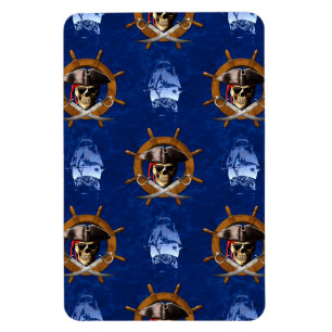 Piratenflagge Pirate Wheel Magnet
