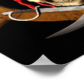 Piratenflagge Pirate Wheel Poster (Ecke)