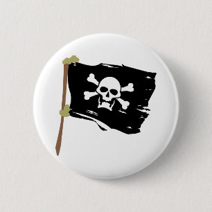 Piratenflagge-Piraten-Flagge Button