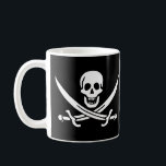 Piratenflagge-Piraten-Flaggen-Tasse Kaffeetasse<br><div class="desc">Piratenflagge-Piraten-Flaggen-Tasse</div>