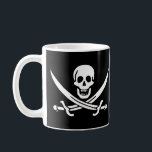 Piratenflagge-Piraten-Flaggen-Tasse Kaffeetasse<br><div class="desc">Piratenflagge-Piraten-Flaggen-Tasse</div>