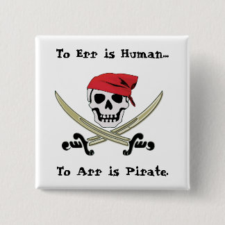 Piratenflagge-Piraten-Gesprächs-Button-Knopf Button
