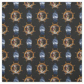 Piratenflagge-Piraten-Rad Stoff (Muster)