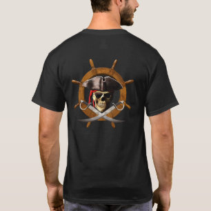 Piratenflagge-Piraten-Rad T-Shirt