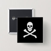 Piratenflagge (Piratenflagge) Button (Vorne & Hinten)