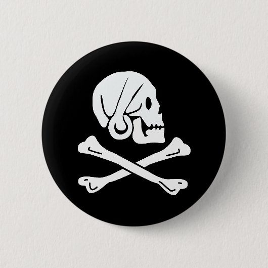 Piratenflagge - Piratenflagge Button (Vorderseite)