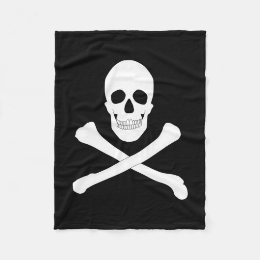 Piratenflagge (Piratenflagge) Fleecedecke (Vorderseite)