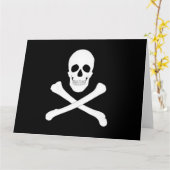 Piratenflagge (Piratenflagge) Karte (Gelbe Blume)