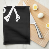 Piratenflagge - Piratenflagge Küchentuch (Viertel Falte)