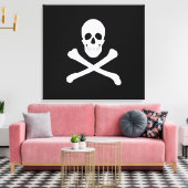 Piratenflagge (Piratenflagge) Leinwanddruck (Insitu (Wohnzimmer))