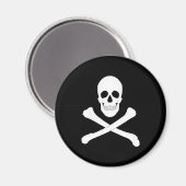Piratenflagge (Piratenflagge) Magnet (Vorderseite/Rückseite)