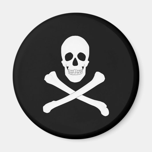 Piratenflagge (Piratenflagge) Magnet (Vorne)