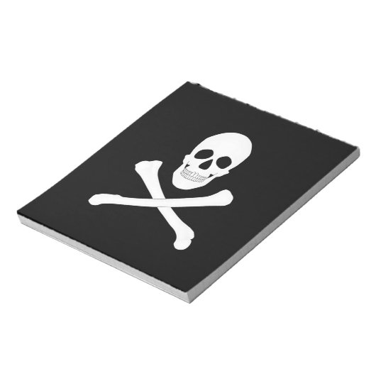 Piratenflagge (Piratenflagge) Notizblock (Rotiert)