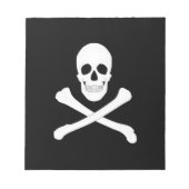 Piratenflagge (Piratenflagge) Notizblock (Vorderseite)