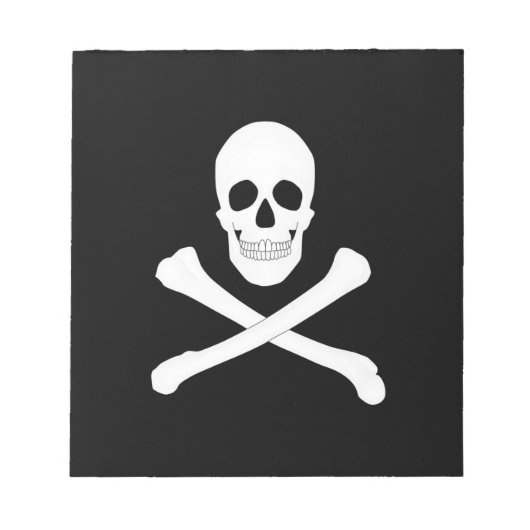 Piratenflagge (Piratenflagge) Notizblock (Vorderseite)
