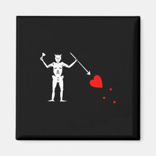 Piratenflagge Piratenflagge Skelett Hallow Magnet