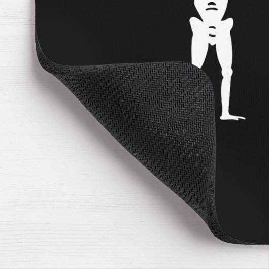 Piratenflagge Piratenflagge Skelett Hallow Mousepad (Ecke)