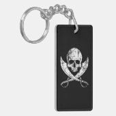 Piratenflagge Piratenflagge Skull und Cross-Schwer Schlüsselanhänger (Vorderseite links)