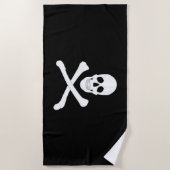 Piratenflagge (Piratenflagge) Strandtuch (Vorderseite)