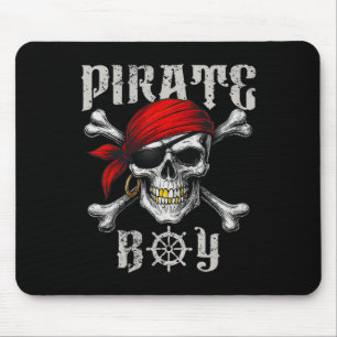 Piratenflagge-Piratenflagge und Schädelkreuze H Mousepad