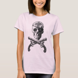 Piratenflagge-Pistolen T-Shirt