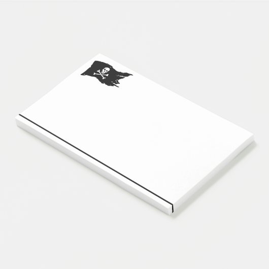 Piratenflagge Post it Notes Post-it Klebezettel (angewinkelt)