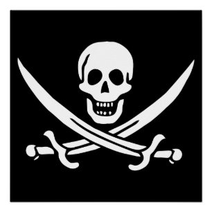 Piratenflagge Poster