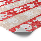 Piratenflagge Poster (Ecke)