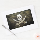 Piratenflagge Rechteckiger Aufkleber (Umschlag)