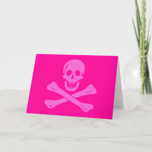 Piratenflagge-Rosa Karte
