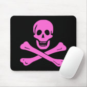 Piratenflagge-Rosa Mousepad (Mit Mouse)