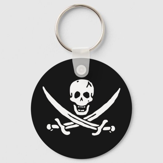 Piratenflagge Schlüsselanhänger (Vorderseite)