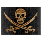 Piratenflagge Schneidebrett (Vorderseite)