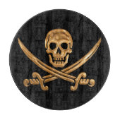 Piratenflagge Schneidebrett (Vorderseite)