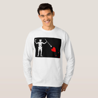 Piratenflagge Schwarzbart Edward Teach Flagge T-Shirt