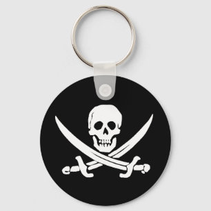 Piratenflagge-Schwert-Piraten-Schlüsselanhänger Schlüsselanhänger