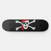 Piratenflagge Skateboard (Horizontal)