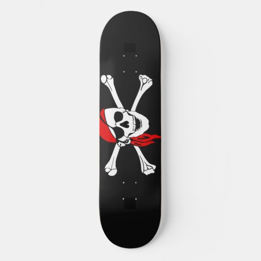 Piratenflagge Skateboard (Vorderseite)