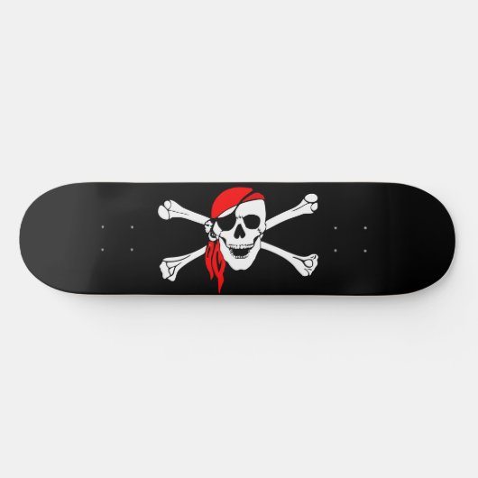 Piratenflagge Skateboard Deck (Horizontal)