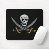 Piratenflagge "Skull and Schwerter" Mousepad (Mit Mouse)