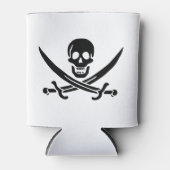 Piratenflagge Skull Crossed Schwerter Dosenkühler (Vorderseite)