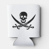 Piratenflagge Skull Crossed Schwerter Dosenkühler (Rückseite)