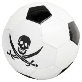 Piratenflagge Skull Crossed Schwerter Fußball (Dreiviertel)
