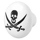 Piratenflagge Skull Crossed Schwerter Keramikknauf (Rechts)
